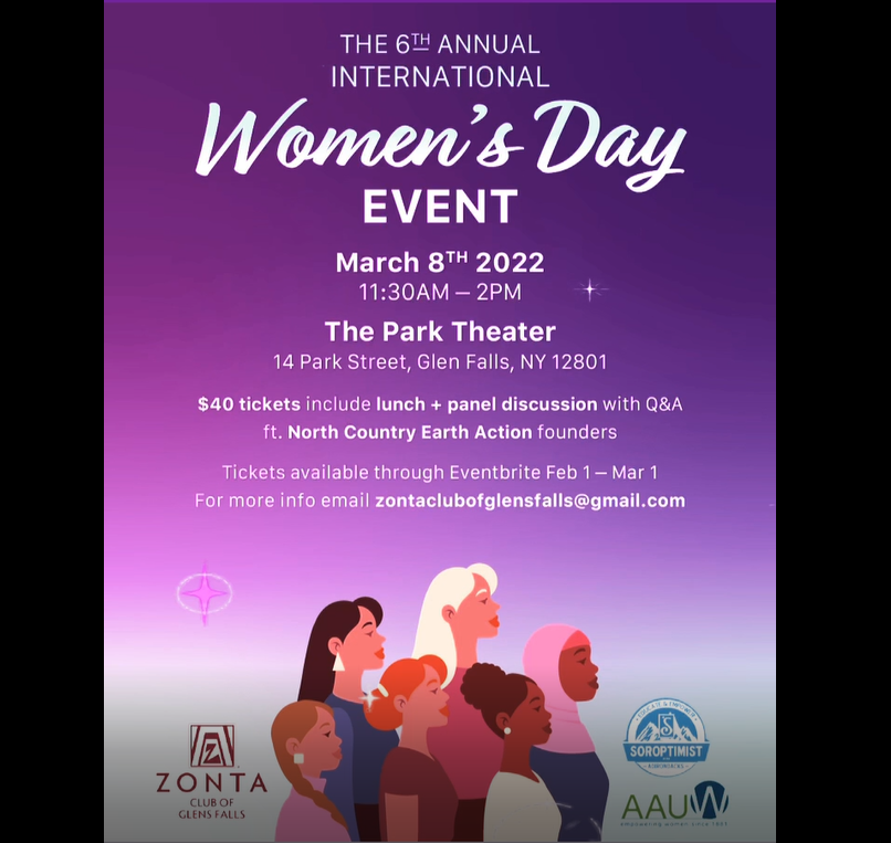 Zonta Club of Glens Falls celebrates International Women's Day